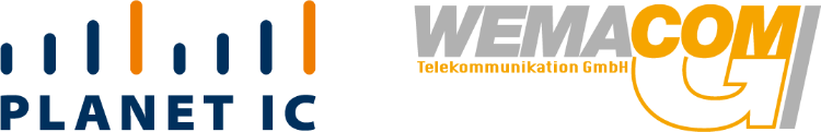 Logos der PLANET IC GmbH und der WEMACOM